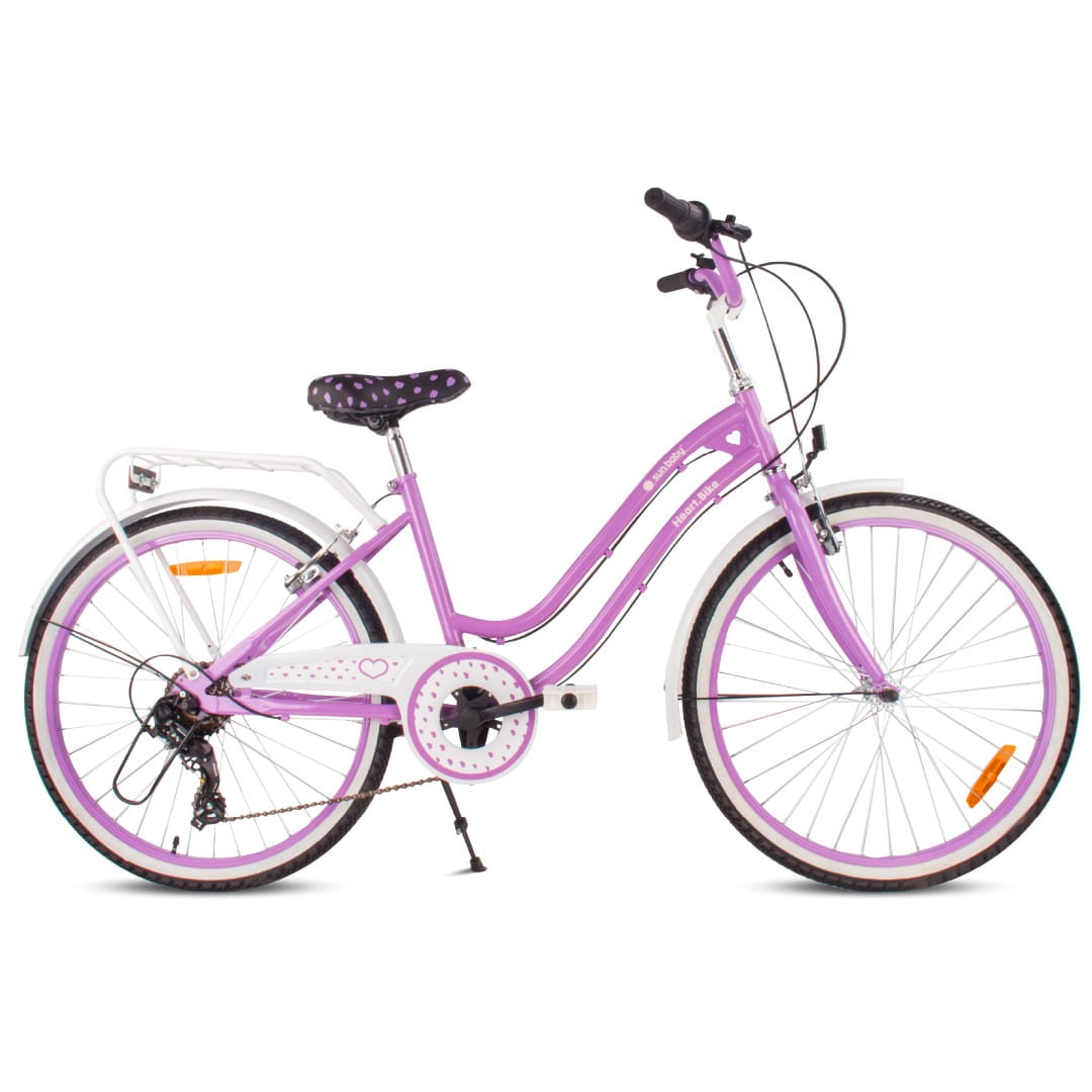 kinderfahrrad zum anhängen gebraucht 24-Zoll-Jugendfahrrad für Mädchen, Stadtrad für die Kommunion, Shimano – SunBaby