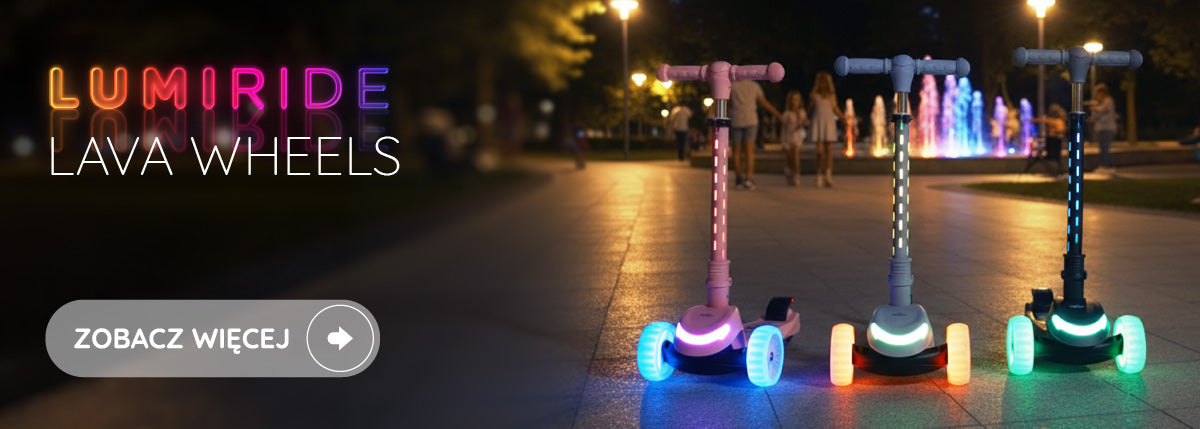 Hulajnoga dla dziecka balansowa 3 koła led lava wheels sun baby