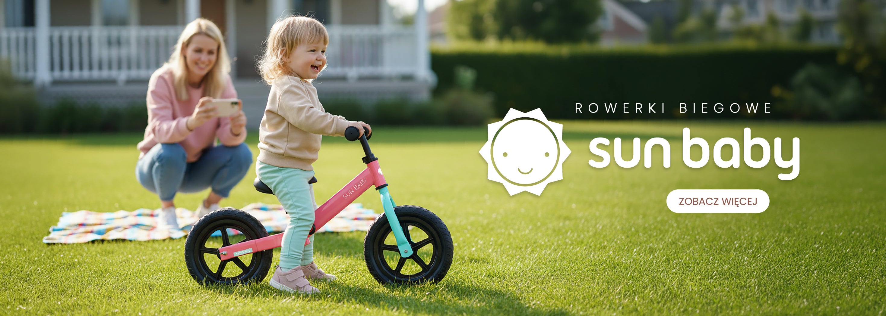 Rowerki biegowe lekkie sun baby