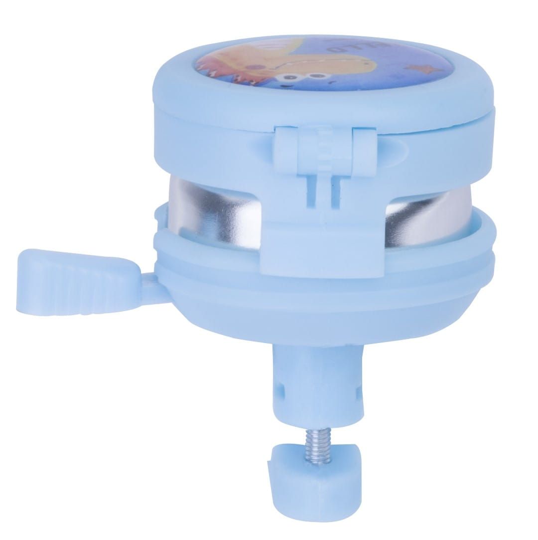 Dzwonek rowerowy dziecięcy z lusterkiem dzwonek na rower do hulajnogi głośny Dinozaur niebieski