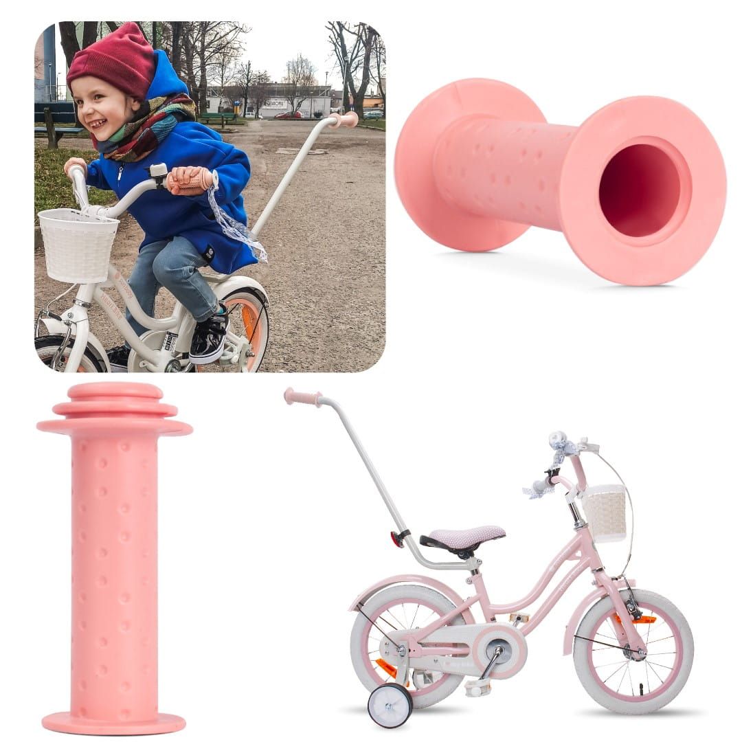 Chwyt rączka rowerowa Grip rowerowy do Pchacza różowy