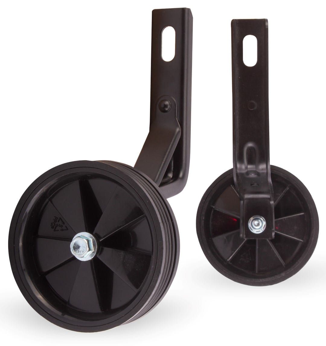 Kółka boczne do roweru podporowe 16 cali czarne komplet