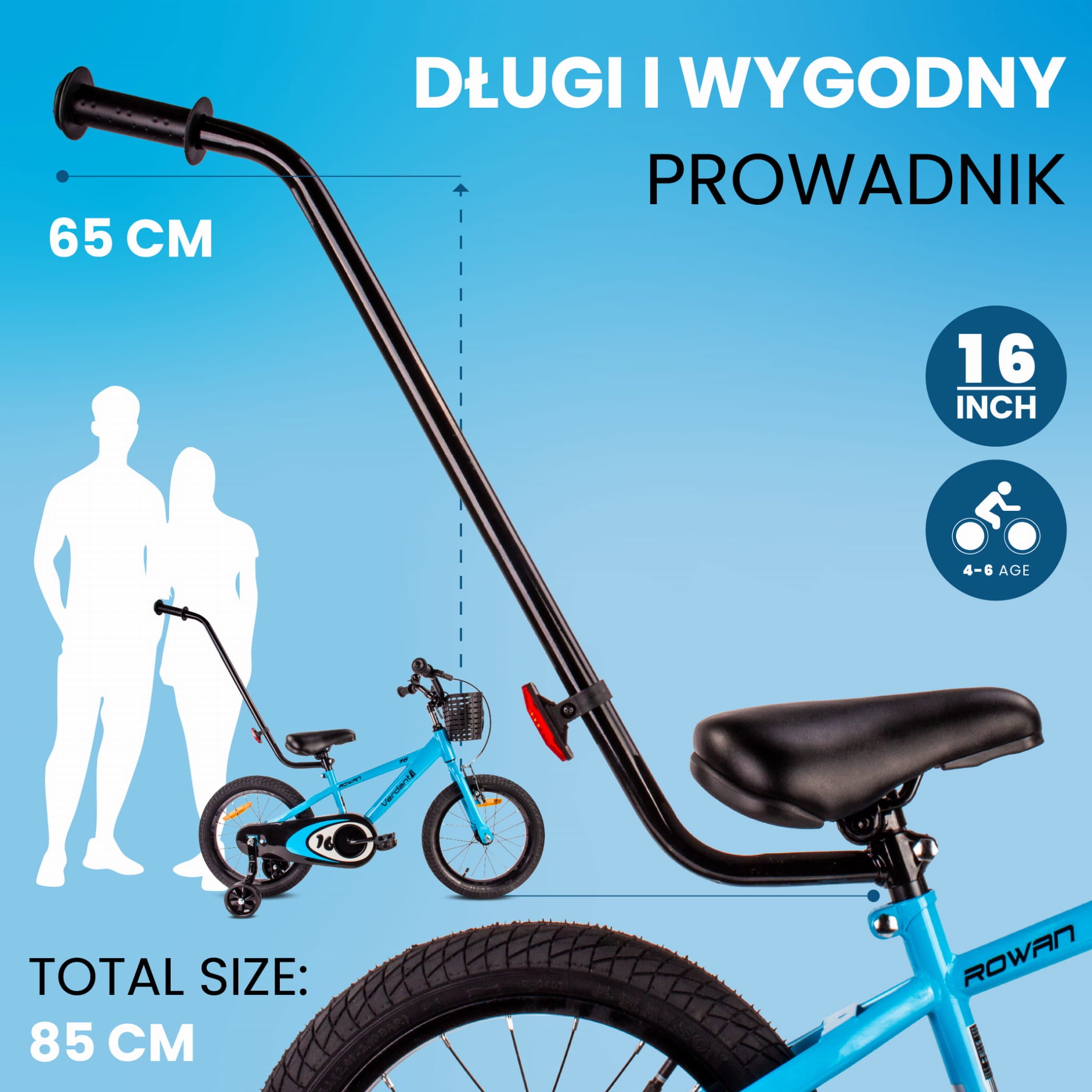 16-Zoll-Kinderfahrrad für Jungen, Lenker, Stützräder, Korb, Verdant Ro – SunBaby