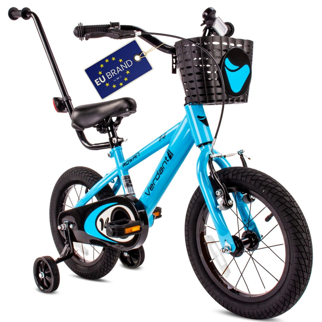 14-Zoll-Kinderfahrrad für Jungen, Lenker, Stützräder, Korb, Verdant Ro – SunBaby
