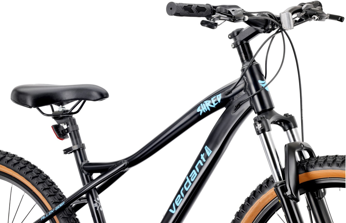 Rower górski Verdant Shred 27,5 cali, rama aluminiowa, 7 biegów Shimano, hamulce tarczowe, czarny II gatunek