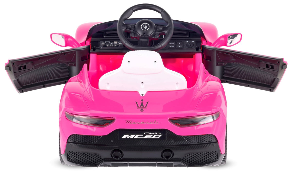 Sun Baby auto na akumulator dla dzieci Maserati GT Cabrio 12V, pilot, LED, MP3/USB/Bluetooth, różowy II gatunek