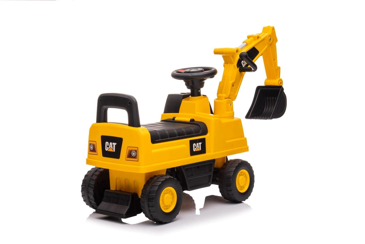Jeździk samochód auto koparka CAT żółty II gatunek