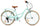 Rower 24 cale dla dziewczynki miejski na komunię Bagażnik Stopka Shimano 7 biegów Flower Retro bike miętowy