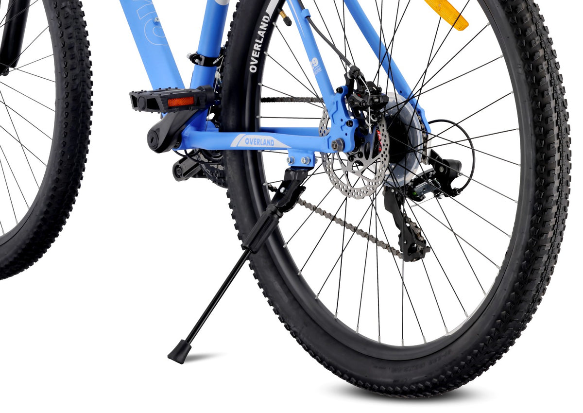 Rower górski MTB 29 cali KENDA Shimano Aluminium Lekki 21 biegów Amortyzator Hamulce tarczowe Rama L 21 cali Tatra Bikes Overland niebieski  matowy II gatunek