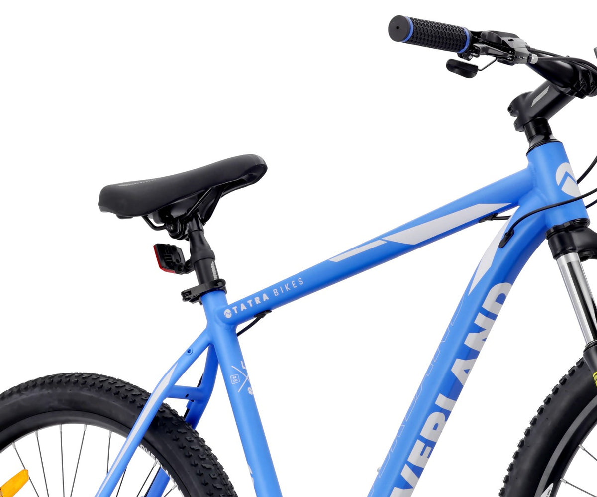 Rower górski MTB 29 cali KENDA Shimano Aluminium Lekki 21 biegów Amortyzator Hamulce tarczowe Rama L 21 cali Tatra Bikes Overland niebieski  matowy II gatunek
