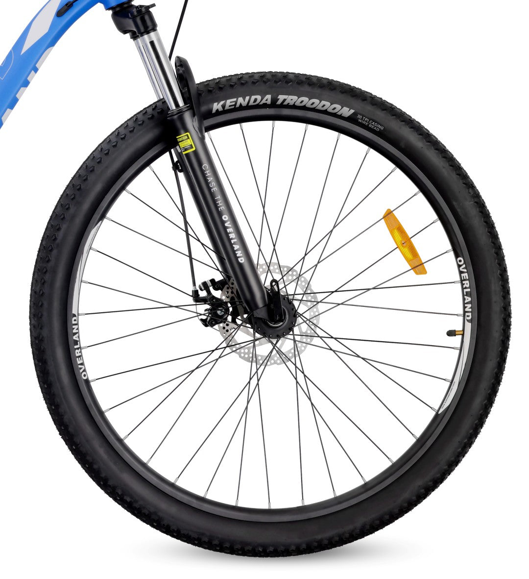 Rower górski MTB 29 cali KENDA Shimano Aluminium Lekki 21 biegów Amortyzator Hamulce tarczowe Rama L 21 cali Tatra Bikes Overland niebieski  matowy II gatunek