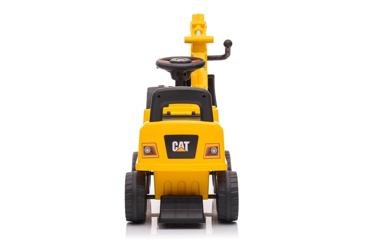 Jeździk samochód auto koparka CAT żółty II gatunek