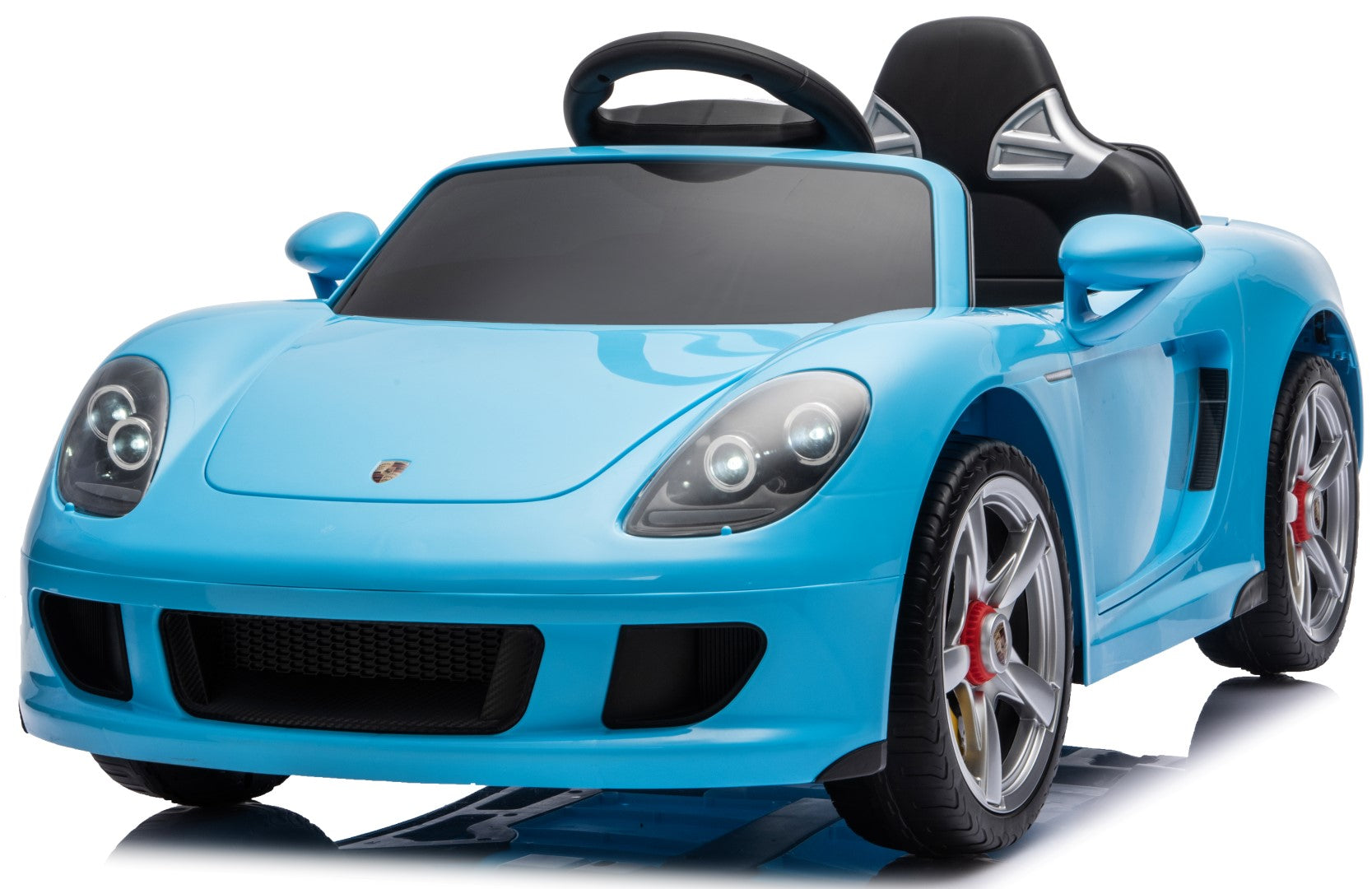 Sun Baby auto na akumulator Porsche Carrera GT Cabrio 12V, pilot, MP3, 2 silniki 390, niebieskie