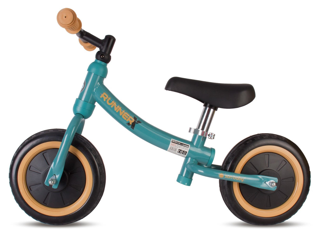 Rowerek Biegowy Sun Baby Runner X 10 Cali Turkusowy