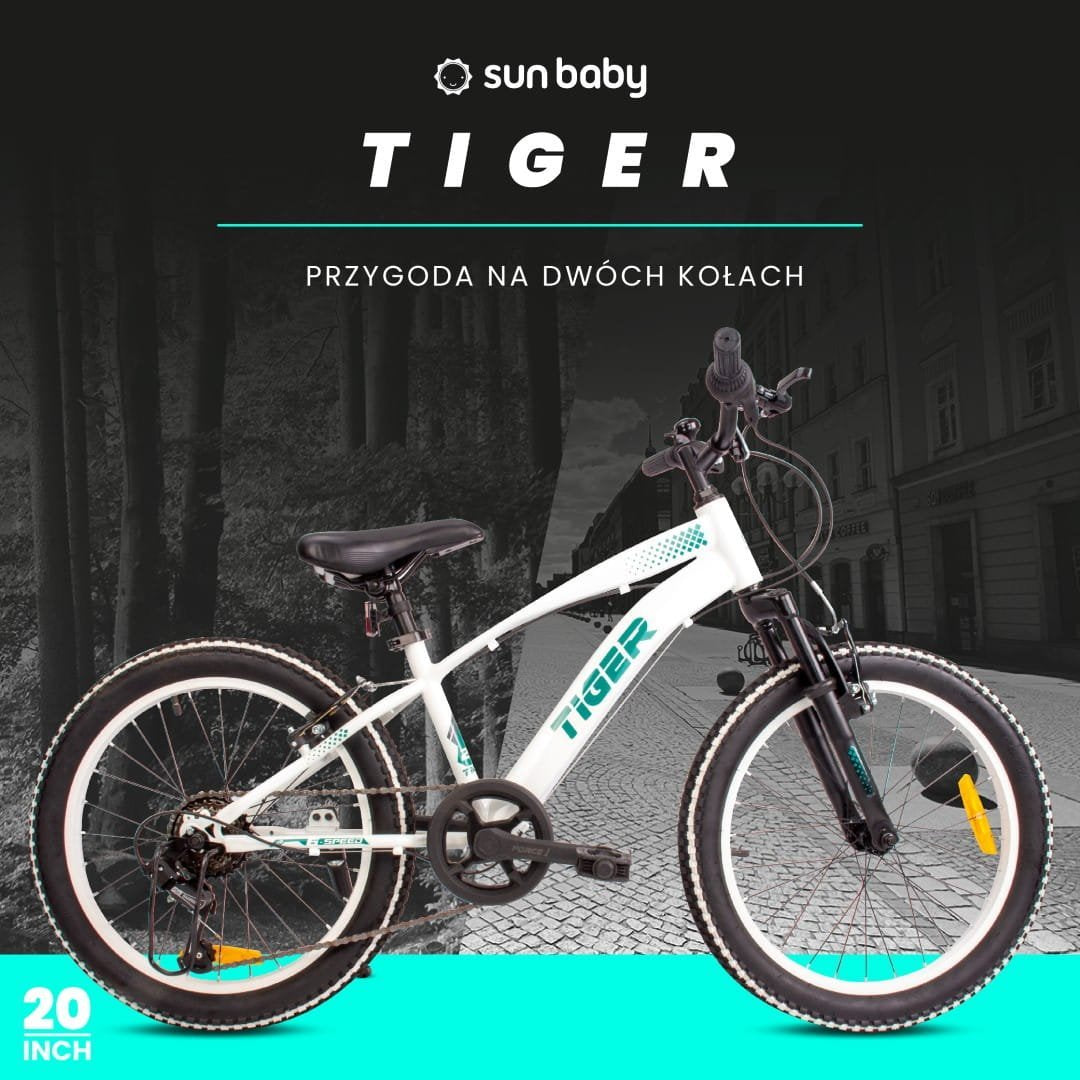 Rower 20 cali dla chłopca Tiger Bike Shimano RevoShift 6 biegowy II gatunek