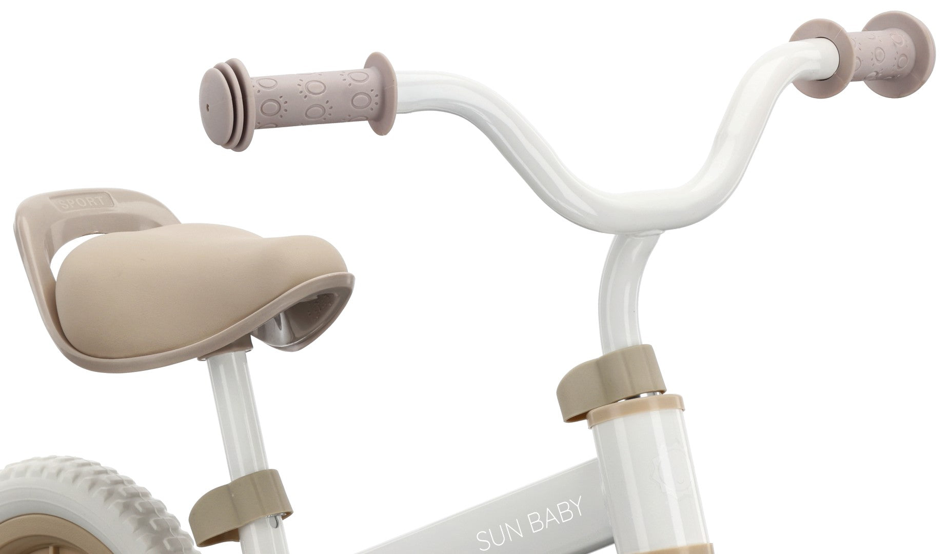 Sun Baby rowerek biegowy 12 cali dla dzieci 2+ - lekki ok. 2,5 kg, piankowe koła, stalowa rama, regulacja siedziska i kierownicy II gatunek