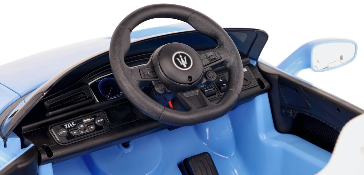 Battery-powered car Ride-on car Maserati GT Cabrio Pilot blue