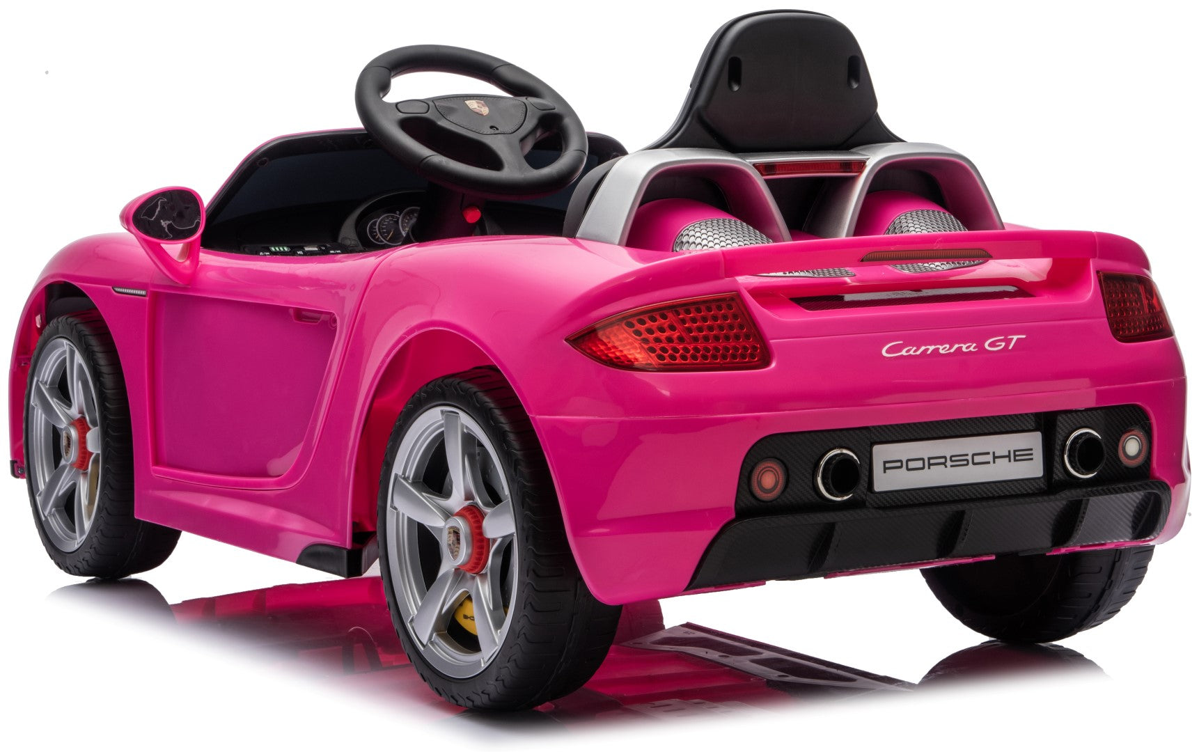 Sun Baby auto na akumulator Porsche Carrera GT Cabrio 12V, pilot, MP3, 2 silniki 390, różowe