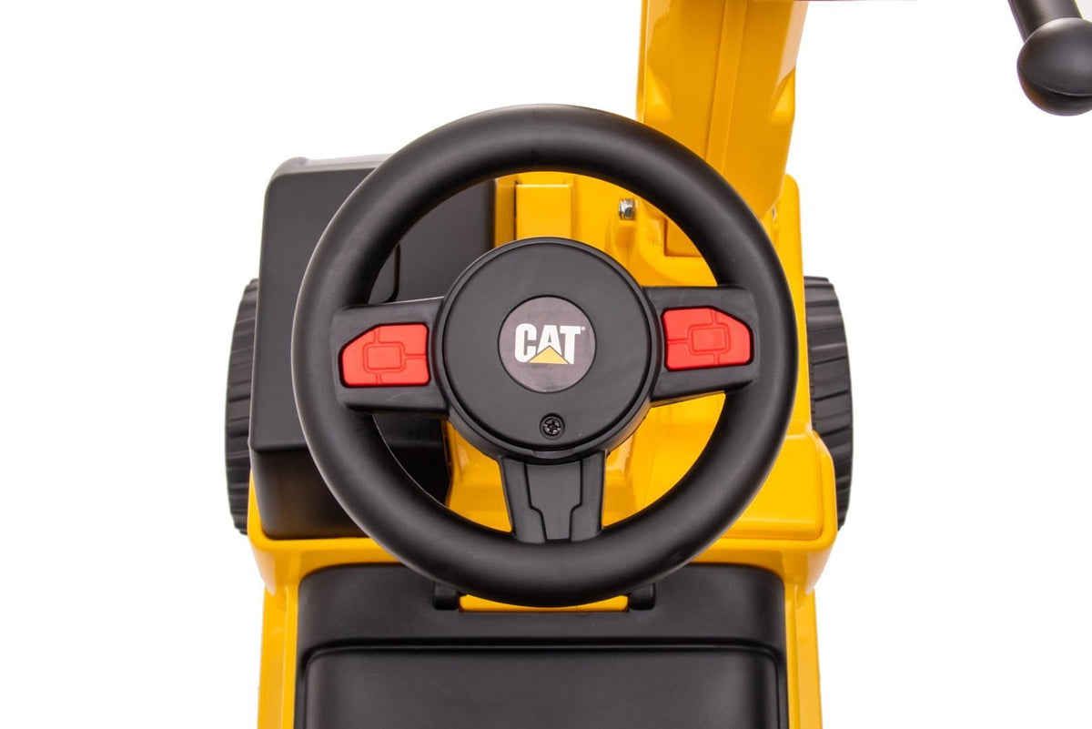 Jeździk samochód auto koparka CAT żółty II gatunek