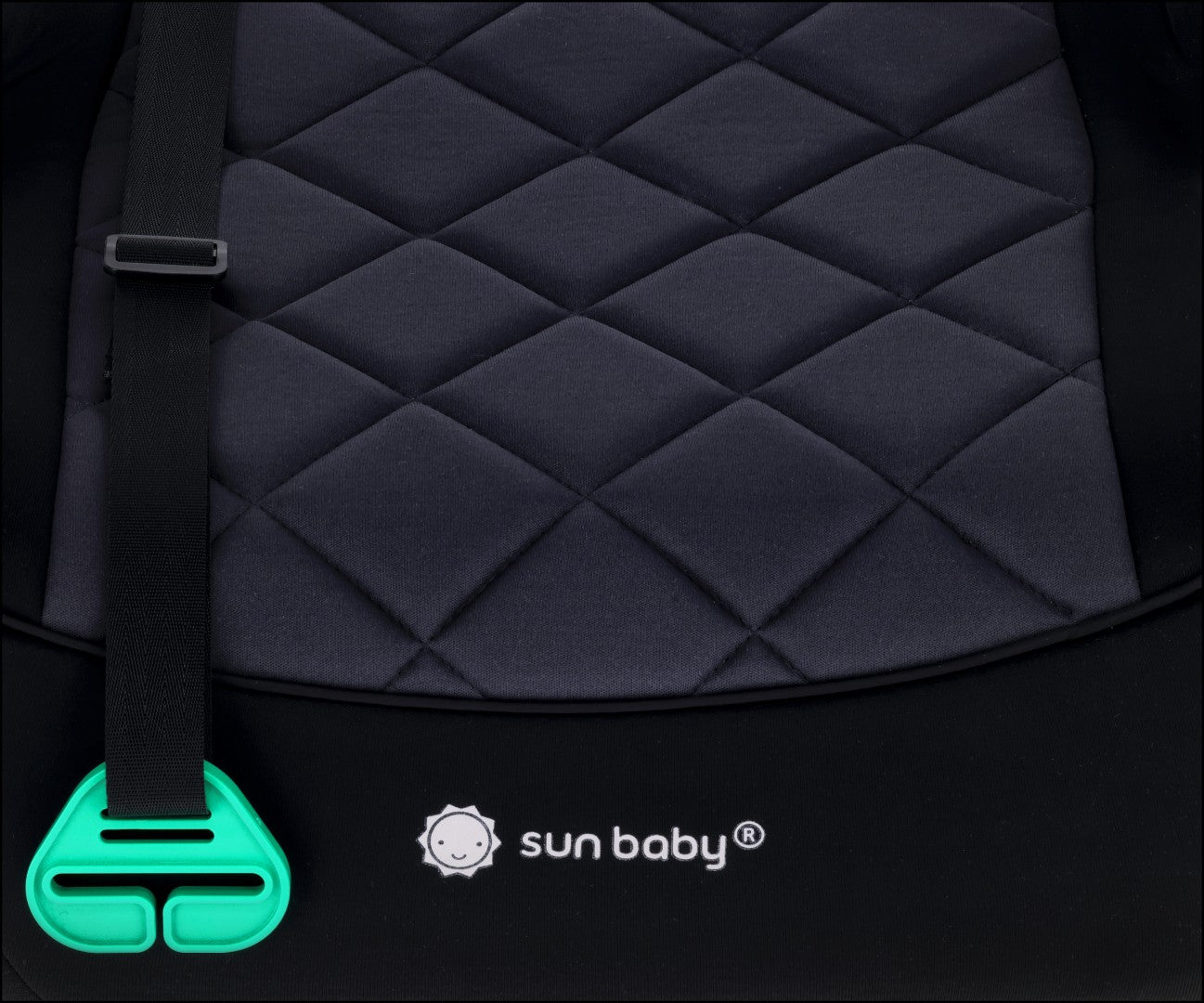 Podstawka samochodowa Fotelik Booster Siedzisko samochodowe ISOFIX I-SIZE 125-150 cm Uchwyt na kubek LittleNestPro czarny Sun Baby
