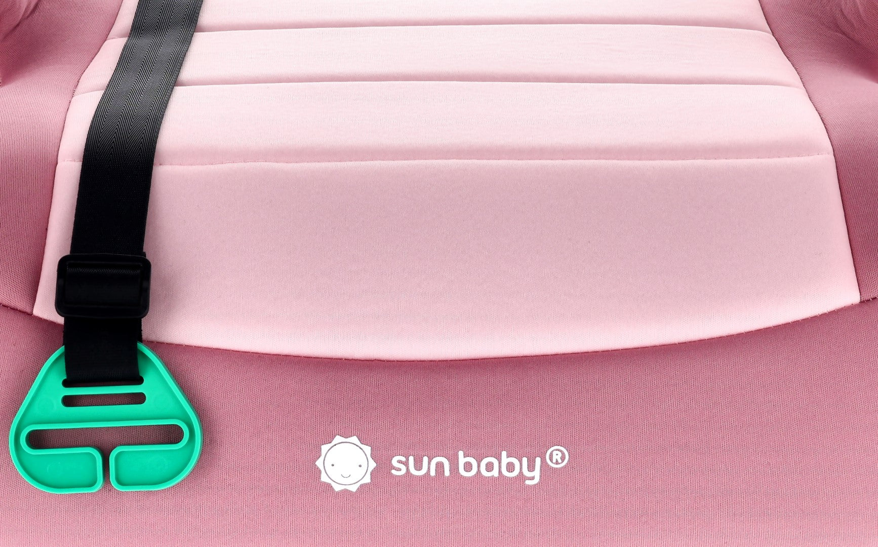 Fotelik samochodowy Podstawka Booster Siedzisko samochodowe 125-150 cm I-SIZE LittleNest różowy Sun Baby
