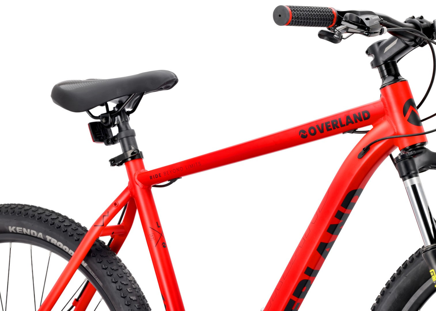 Mountainbike MTB 29 Zoll, KENDA Shimano Aluminium, leicht, 21 Gänge, Stoßdämpfer, Scheibenbremsen, Rahmengröße L, 21 Zoll, Tatra Bikes Overland, rot matt 