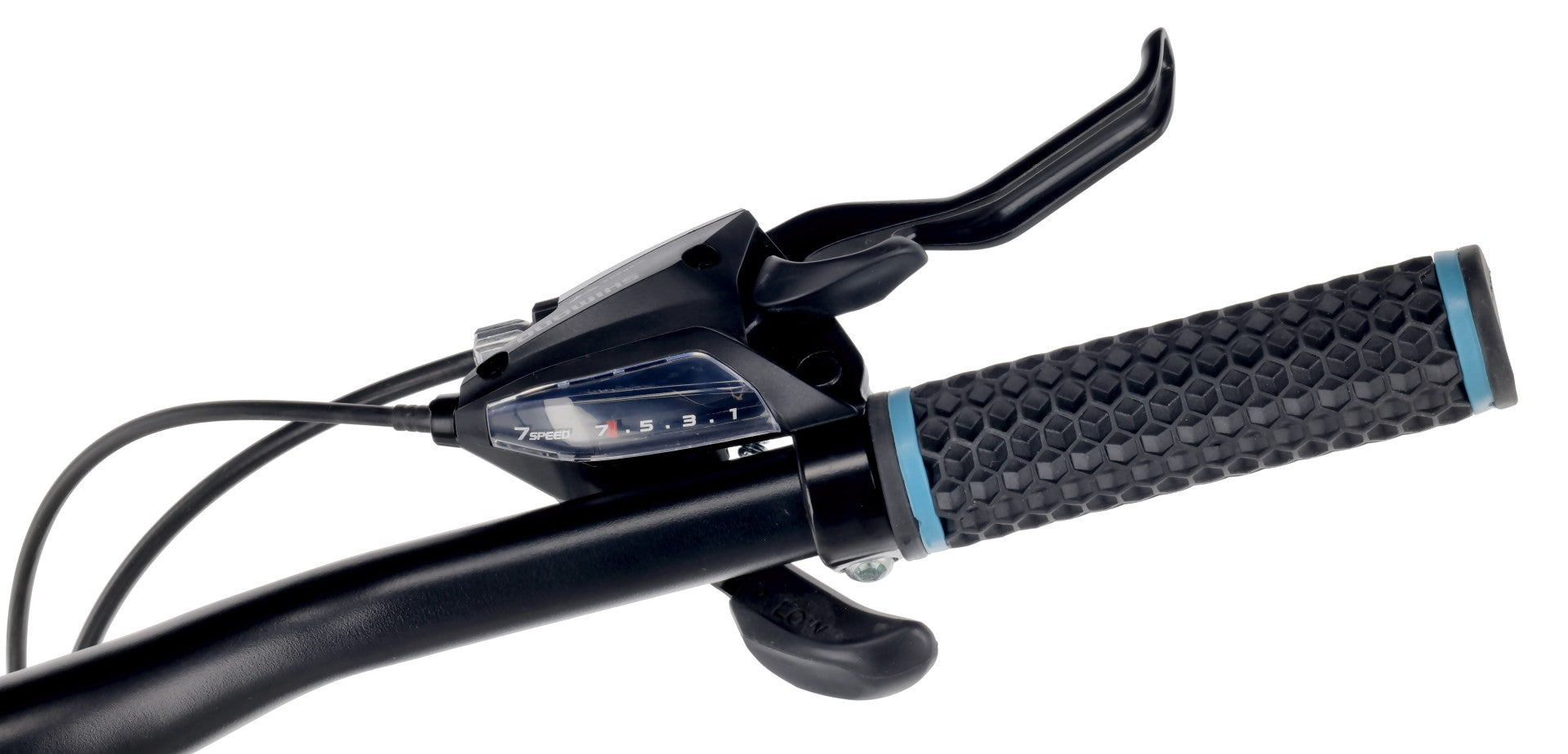 Mountainbike MTB 29 Zoll KENDA Shimano Aluminium Leichtbauweise 21 Gänge Stoßdämpfer Scheibenbremsen Rahmengröße L 21 Zoll Tatra Bikes Overland weiß blau 