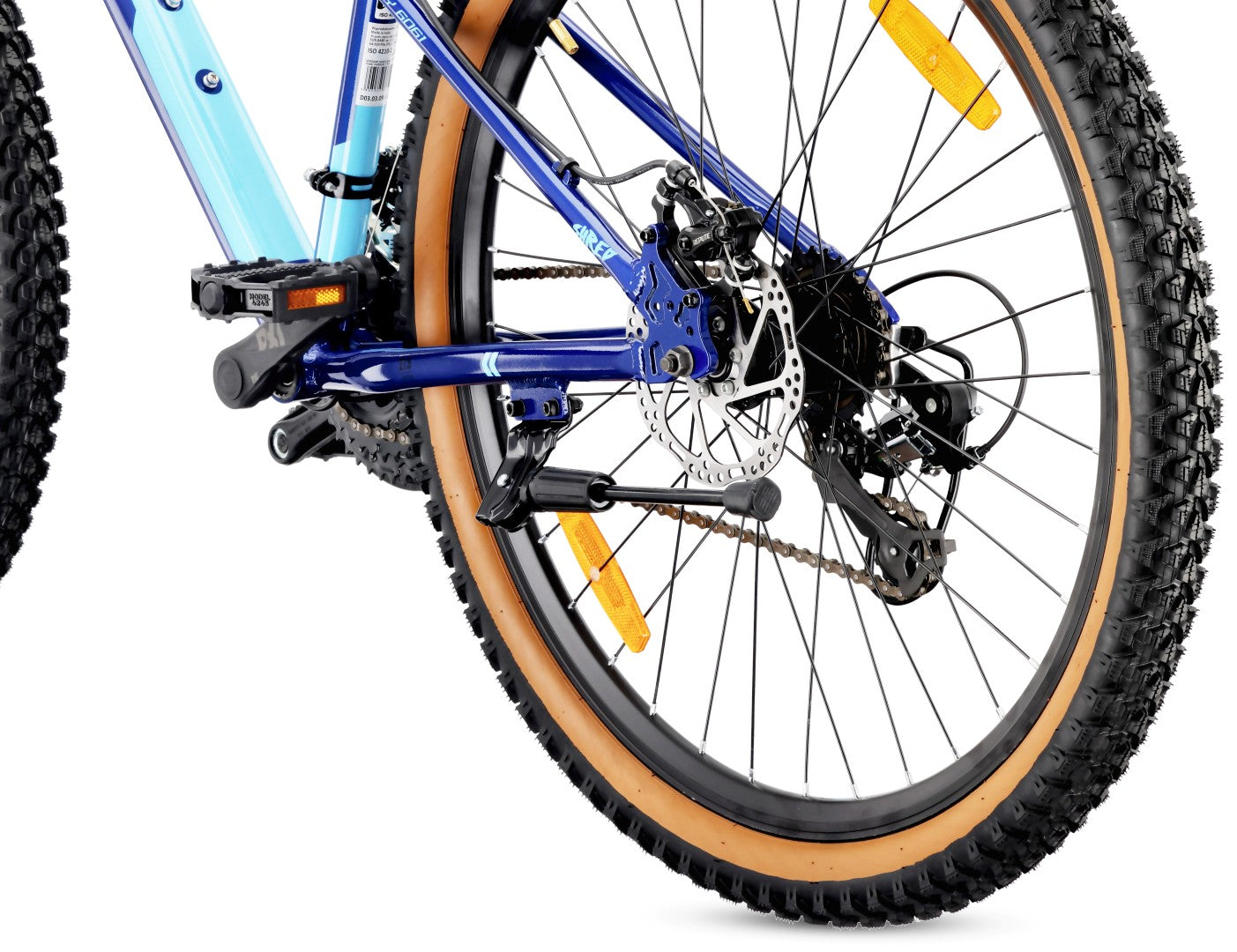 Rower górski MTB 27.5 cala 21 biegów na Komunię Aluminium Lekki Amortyzator Hamulce tarczowe Shimano Rama M 17 cali Verdant Shred niebieski