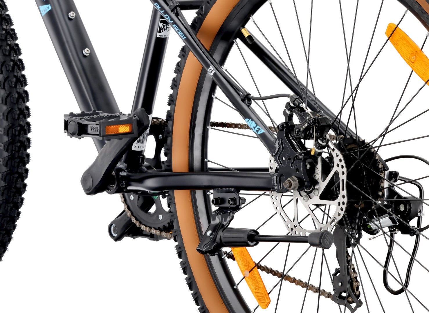 Rower górski MTB 27.5 cala 7 biegów na Komunię Aluminium Lekki Amortyzator Hamulce tarczowe Shimano Rama M 17 cali Verdant Shred czarny