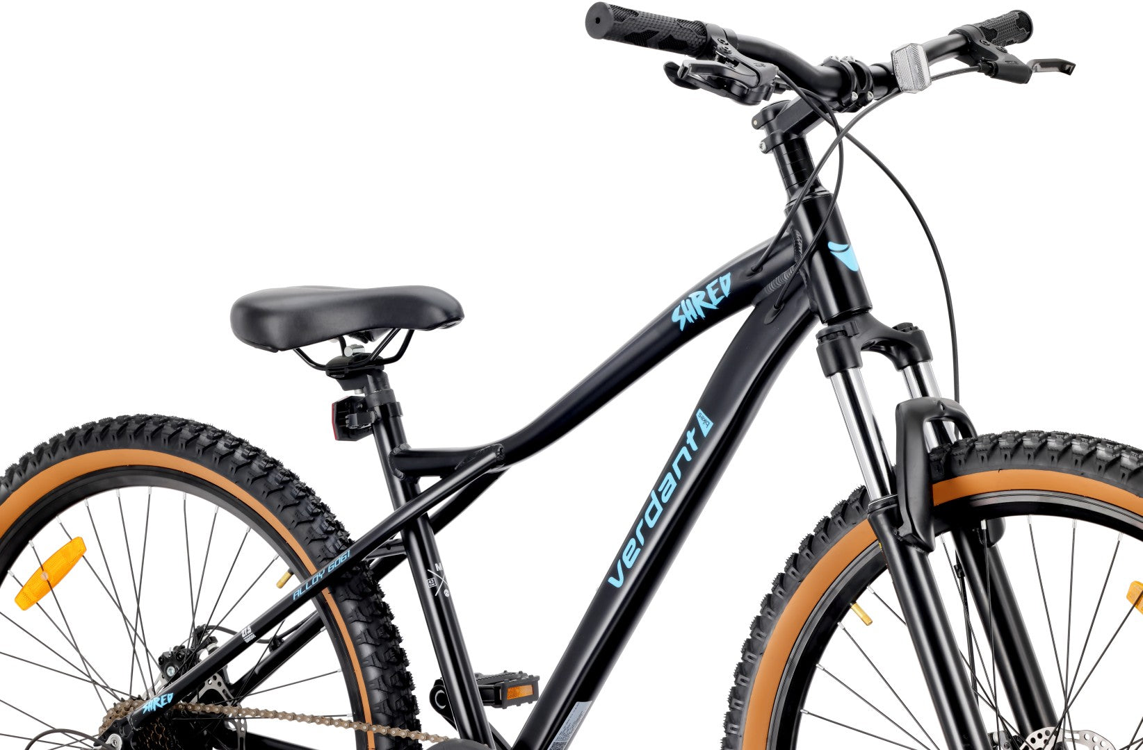 Rower górski MTB 27.5 cala 7 biegów na Komunię Aluminium Lekki Amortyzator Hamulce tarczowe Shimano Rama M 17 cali Verdant Shred czarny