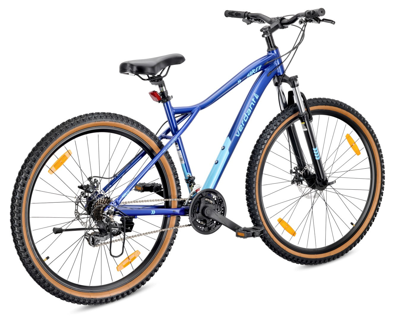Rower górski MTB 29 cali 21 biegów Aluminium Lekki Amortyzator Hamulce tarczowe Shimano Rama L 19 cali Verdant Shred niebieski