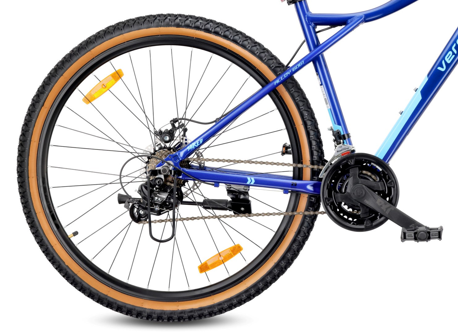 Rower górski MTB 29 cali 21 biegów Aluminium Lekki Amortyzator Hamulce tarczowe Shimano Rama L 19 cali Verdant Shred niebieski