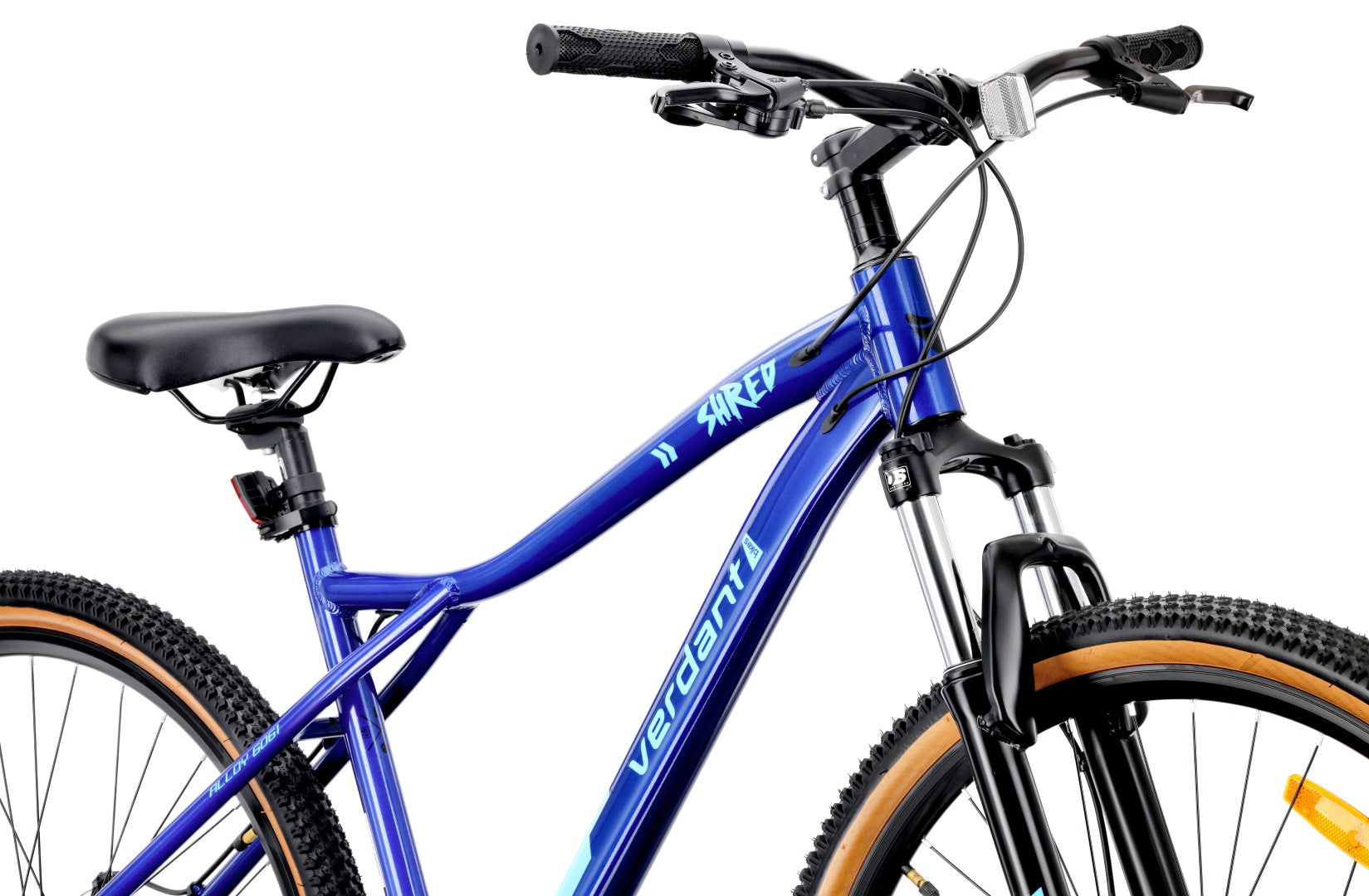 Rower górski MTB 29 cali 7 biegów Aluminium Lekki Amortyzator Hamulce tarczowe Shimano Rama L 19 cali Verdant Shred niebieski