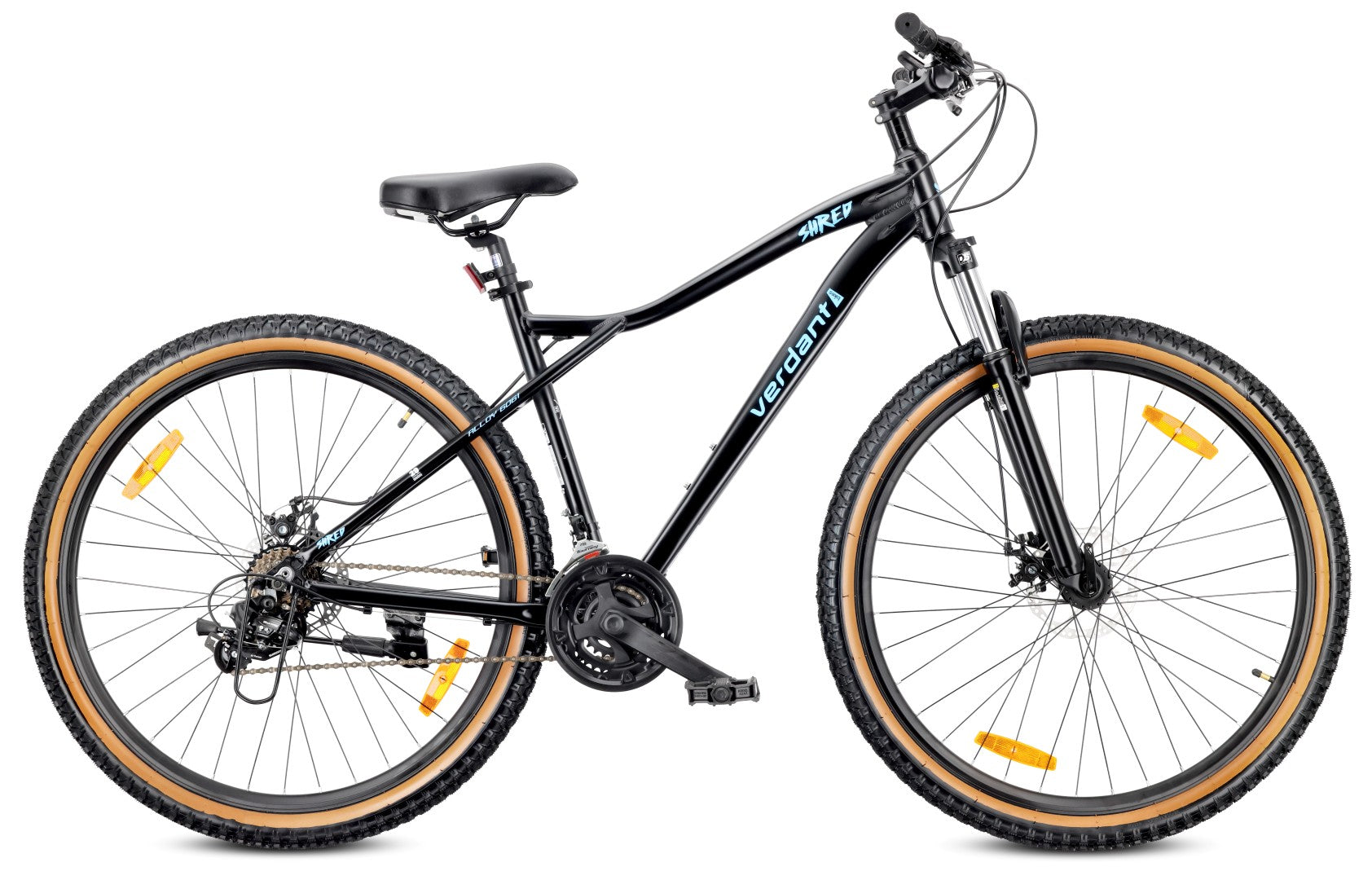 Rower górski MTB 29 cali 21 biegów Aluminium Lekki Amortyzator Hamulce tarczowe Shimano Rama L 19 cali Verdant Shred czarny