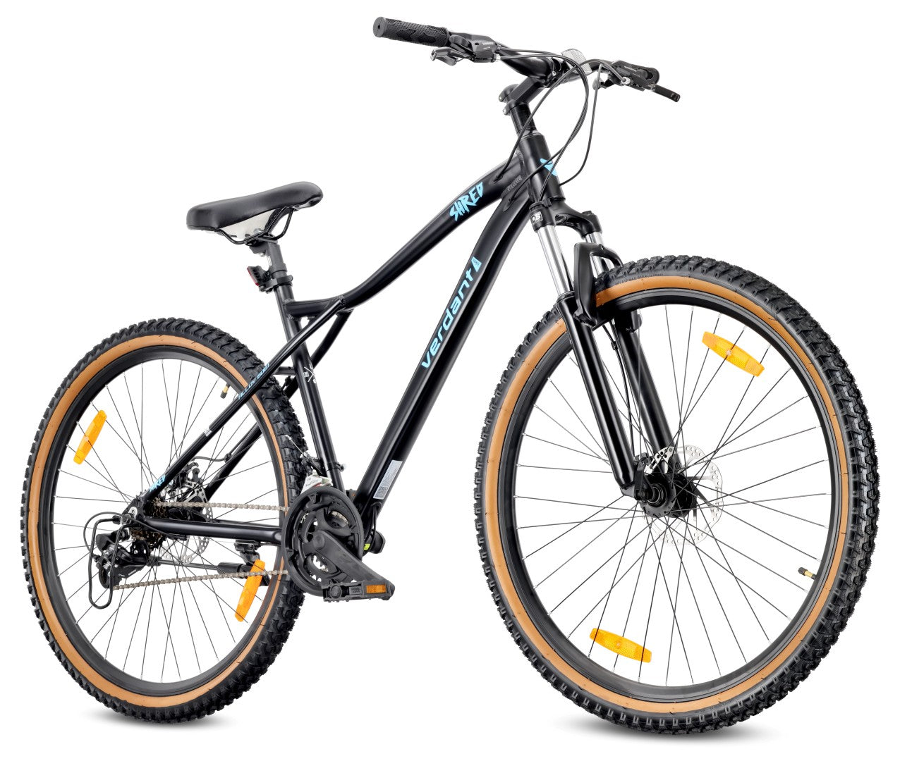Rower górski MTB 29 cali 21 biegów Aluminium Lekki Amortyzator Hamulce tarczowe Shimano Rama L 19 cali Verdant Shred czarny