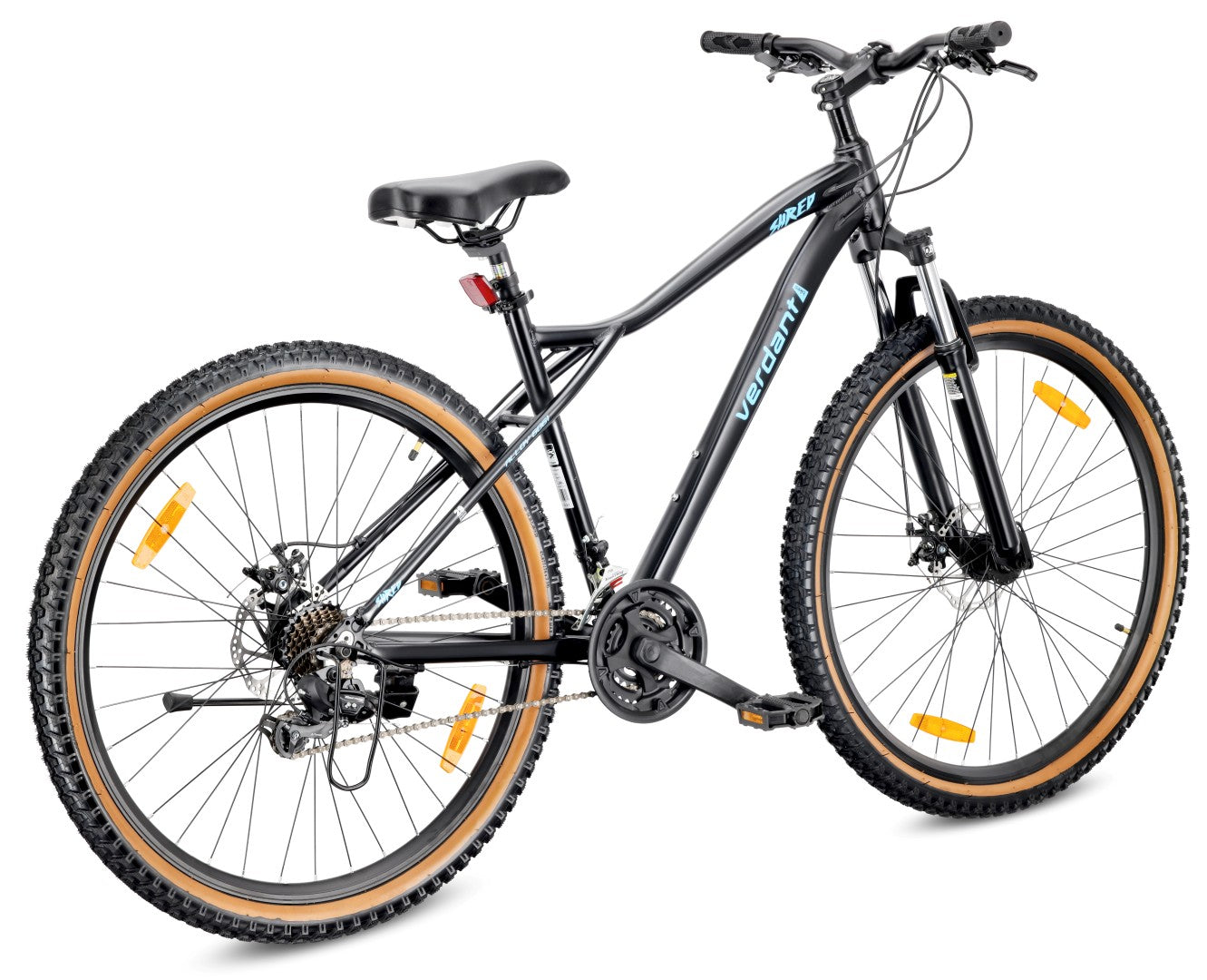 Rower górski MTB 29 cali 21 biegów Aluminium Lekki Amortyzator Hamulce tarczowe Shimano Rama L 19 cali Verdant Shred czarny