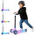 LUMI RIDE Hulajnoga trójkołowa balansowa składana regulowana Platforma LED 7 kolorów 20 programów niebieski Sun Baby