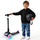LUMI RIDE Tricycle Balance Scooter, Foldable, Adjustable, Rainbow LED Wheels, 7 Colors, 20 Programs, Black, Sun Baby