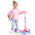 Three-wheeled balance scooter, foldable, adjustable, rainbow wheels, Lumi Ride LED, 7 colors, 20 programs, pink, Sun Baby