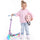 LUMI RIDE Hulajnoga dwukołowa dla dzieci składana regulowana LED 7 kolorów 20 programów Unicorn Sun Baby