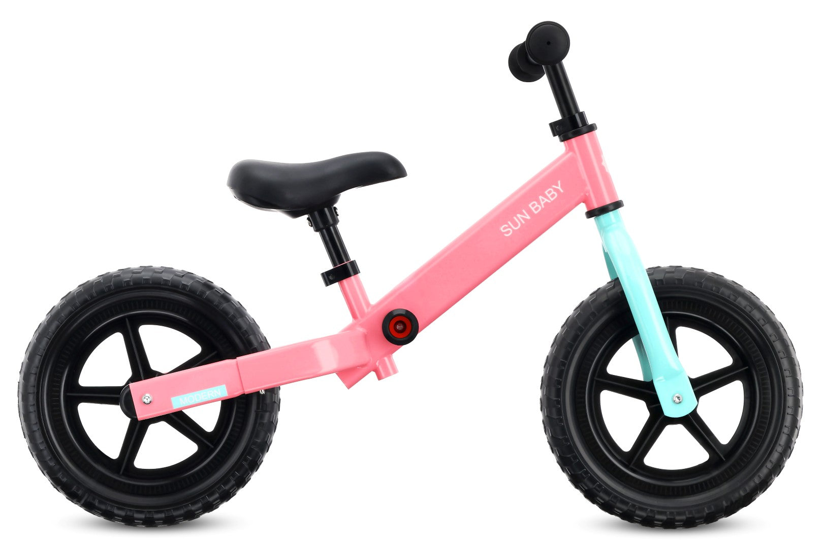 Rowerek biegowy dla dzieci Lekki Pianka EVA Modern różowy miętowy