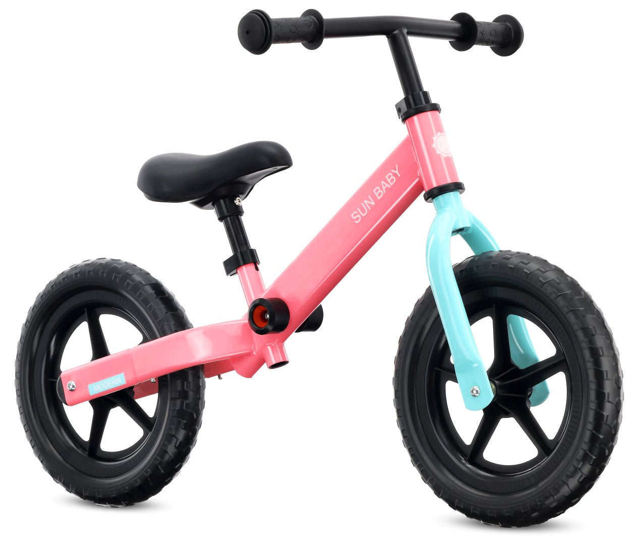 Laufrad für Kinder, leicht, aus EVA-Schaum, modernes Rosa-Mint 