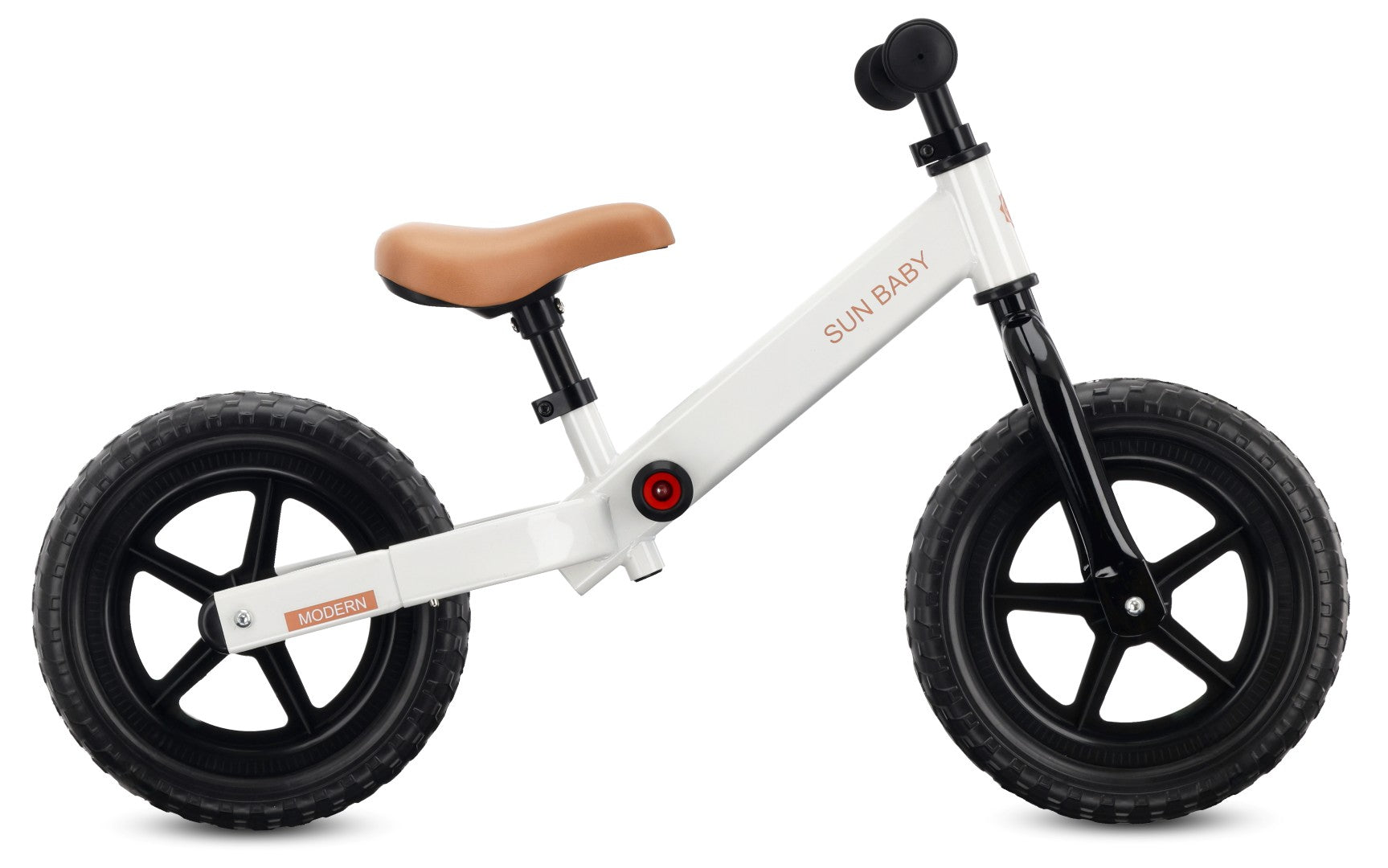 Rowerek biegowy dla dzieci Lekki 2,9 kg 12 cali Pianka EVA Modern biały