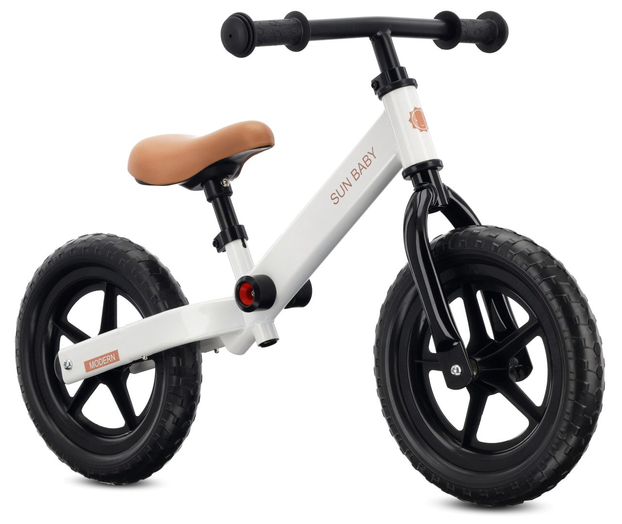 Lekki Rowerek biegowy dla dzieci 2,9 kg 12 cali Pianka EVA Modern biały