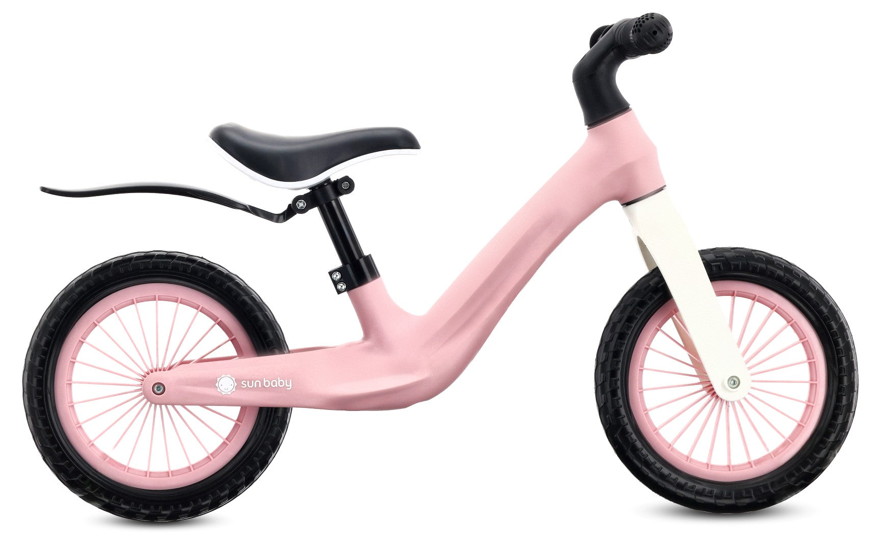 Rower biegowy dla dzieci Rowerek SPORT nylonowy Lekki 2,5 kg Błotnik koła piankowe EVA różowy