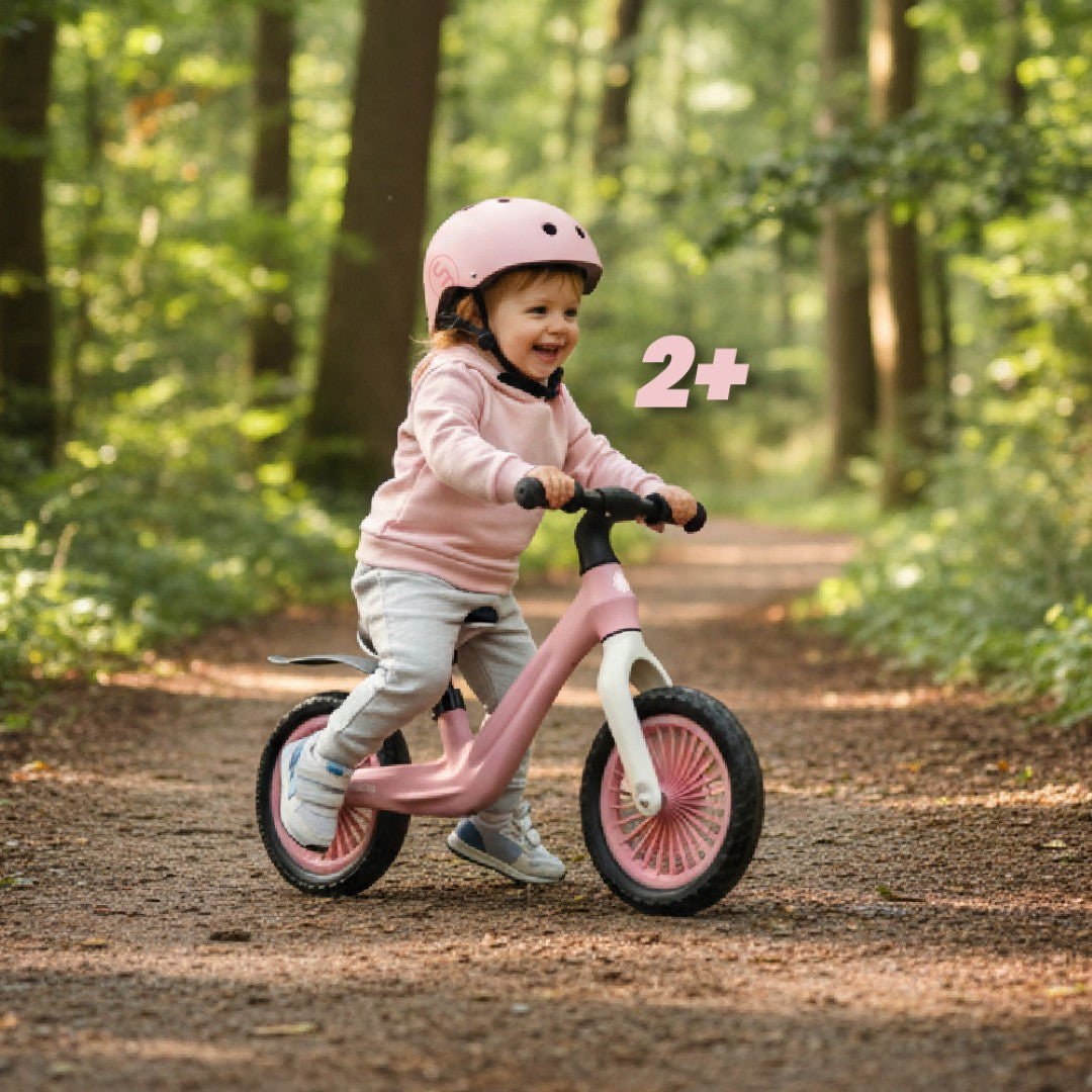 Laufrad für Kinder, sportliches Nylon-Fahrrad, leichte Schutzbleche, EVA-Schaumstoffräder, rosa