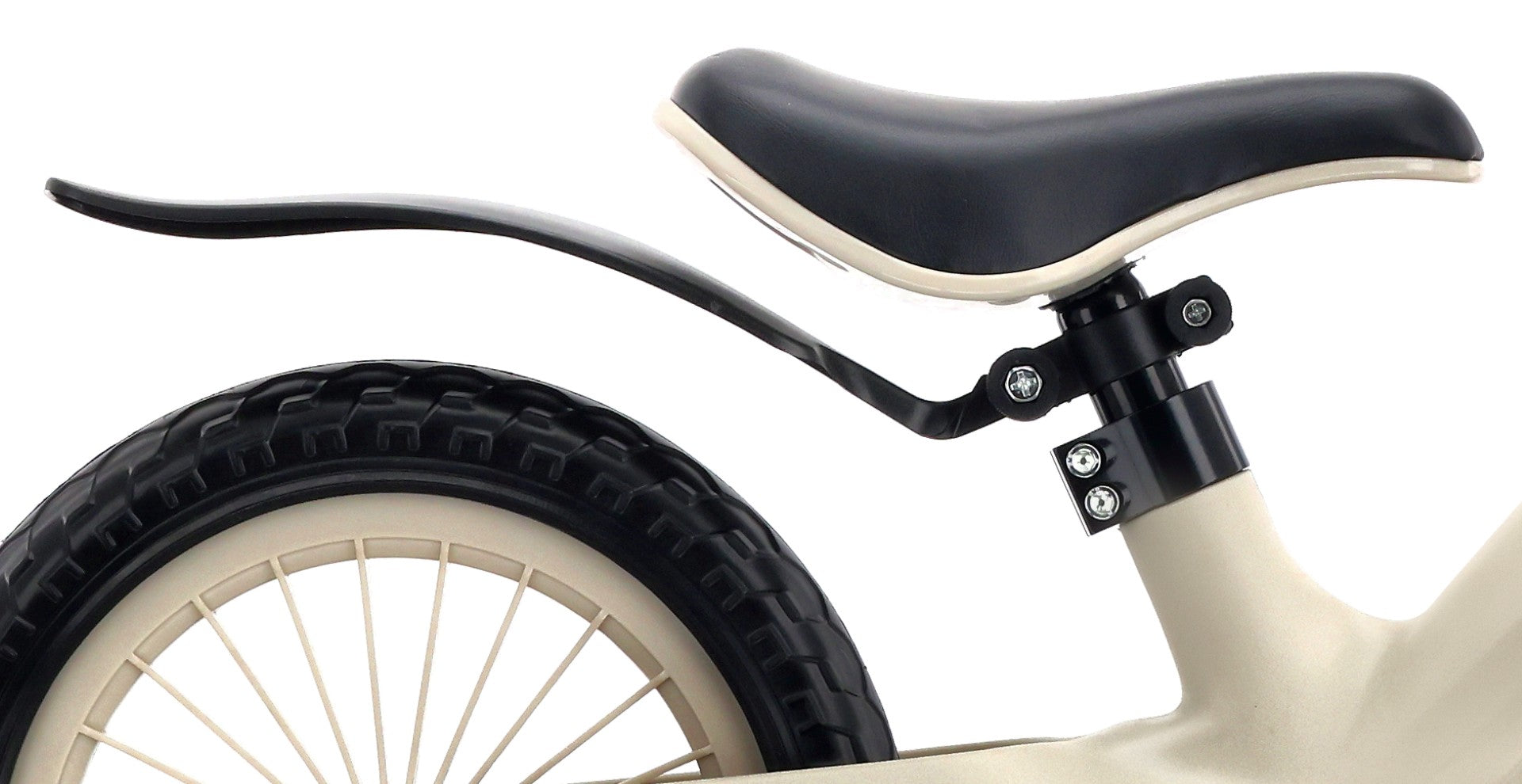 Laufrad für Kinder, sportliches Nylon-Fahrrad, leichte Schutzbleche, EVA-Schaumstoffräder, beige