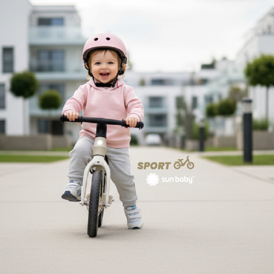 Laufrad für Kinder, sportliches Nylon-Fahrrad, leichte Schutzbleche, EVA-Schaumstoffräder, beige