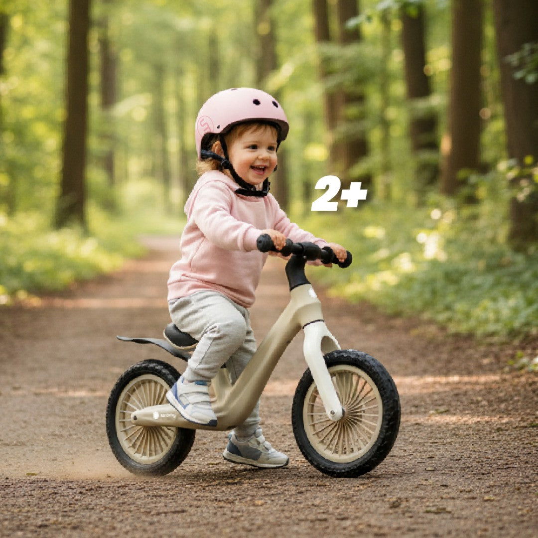 Laufrad für Kinder, sportliches Nylon-Fahrrad, leichte Schutzbleche, EVA-Schaumstoffräder, beige