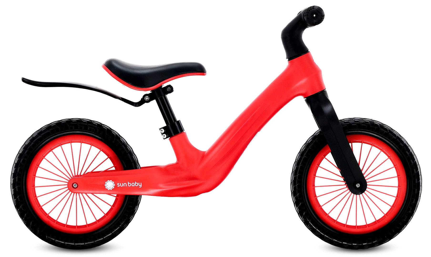 Rower biegowy dla dzieci Rowerek SPORT nylonowy Lekki 2,5 kg Błotnik koła piankowe EVA czerwony